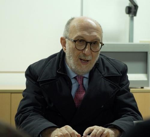L'intervento dell'assessore regionale alla Protezione civile Riccardi