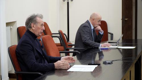 L'assessore regionale all'Ambiente, energia e sviluppo sostenibile Fabio Scoccimarro alla presentazione del bando stufe e caminetti 2026