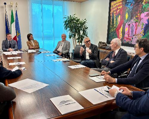 L’assessore regionale alle Attività produttive e turismo Sergio Emidio Bini, alla presentazione dell’ottava edizione del Lignano Boat Show