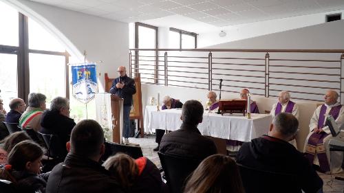 Riccardi all'inaugurazione a Porzus