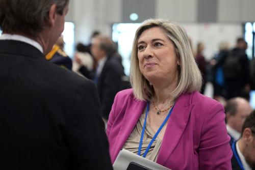 L'assessore regionale alle Infrastrutture e territorio Cristina Amirante.