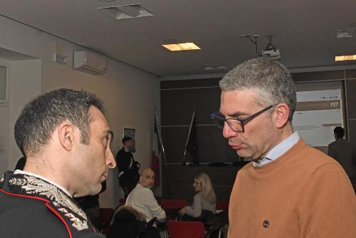 L'assessore Roberti insieme al colonnello Migliozzi.