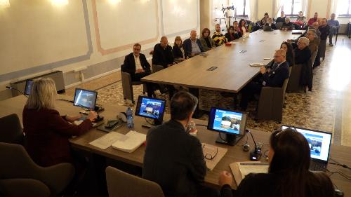 Una fase dell'incontro svoltosi a colloredo