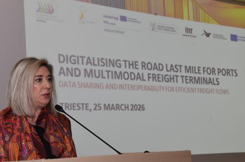 L'intervento dell’assessore alle Infrastrutture Cristina Amirante.