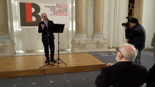 L'intervento del vicegovernatore Mario Anzil alla Galleria naziona d'arte moderna di Roma