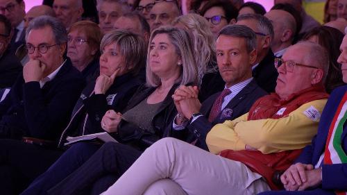 Gli assessori Amirante e Zilli e il portavoce del governatore Petiziol alla presentazione della 20esima tappa del Giro d'Italia Gemona del Friuli - Piancavallo 