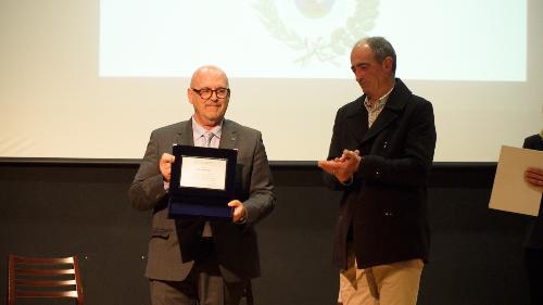 L'assessore regionale Sebastiano Callari ai festeggiamenti per i cent'anni dell'Asd Mossa