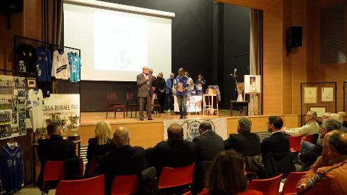 L'assessore regionale Sebastiano Callari ai festeggiamenti per i cent'anni dell'Asd Mossa