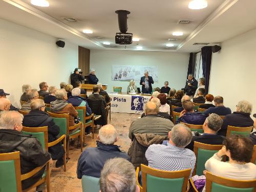 L'assessore regionale Cristina Amirante alla presentazione del calendario delle manifestazioni ciclistiche su pista per la stagione 2026 del Velodromo "O. Bottecchia"