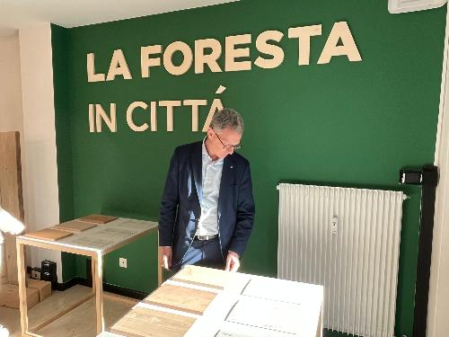 La visita dell'assessore Stefano Zannier alla sede di Udine della Foresta in Città