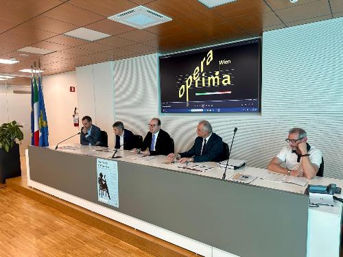 Un momento della presentazione del progetto Puccini 2026