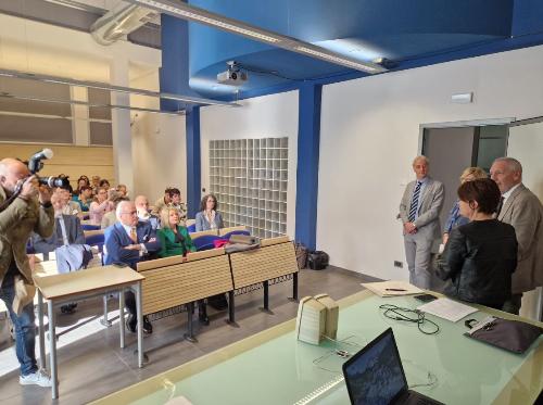 Un momento della presentazione del corso Its per tecnico superiore per la logistica e il trasporto intermodale.