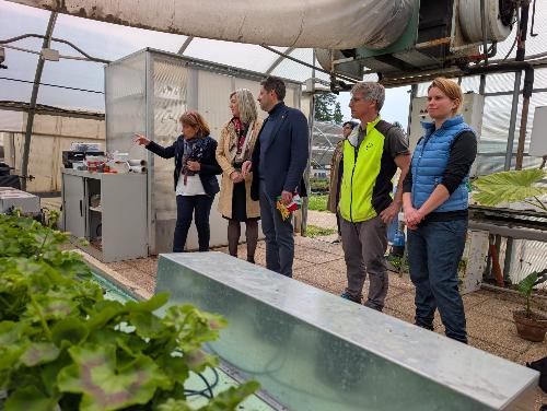 Un momento della cerimonia svoltasi oggi