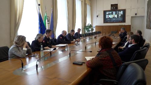 La riunione tra il governatore Fedriga, l'assessore Riccardi, i rappresentanti del Governo e i parlamentari del Friuli Venezia Giulia