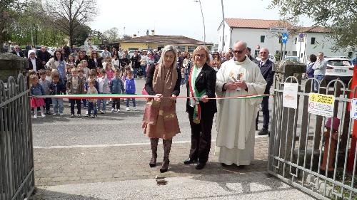 L'assessore regionale alle Infrastrutture e territorio Cristina Amirante, all'inaugurazione della scuola dell'infanzia paritaria San Benedetto di Rivarotta
