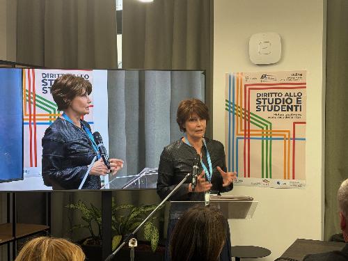 L’assessore regionale all’Istruzione e università Alessia Rosolen 