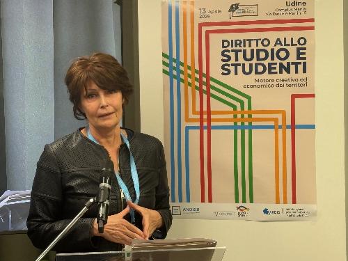 L’assessore regionale all’Istruzione e università Alessia Rosolen 
