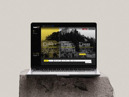 L'immagine del portale desktop dedicato al 50. anniversario del terremoto