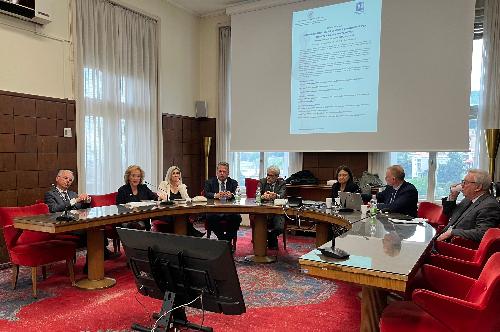 Un momento della tavola rotonda dal titolo "Corridoio Imec: quali le nuove opportunità per Trieste e la sua portualità?"