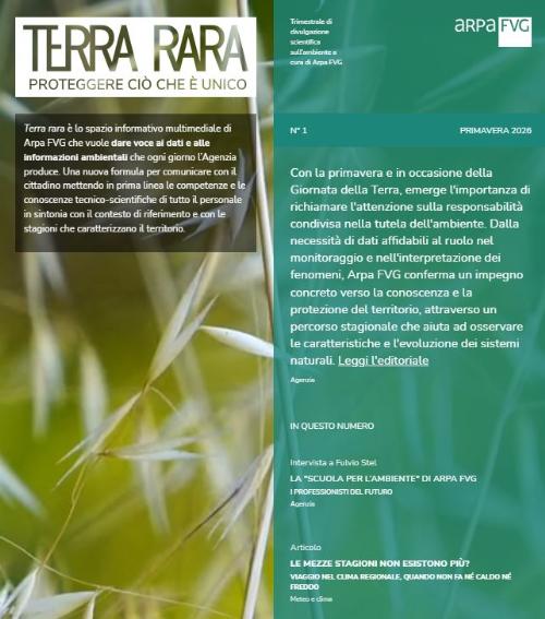 Il nuovo numero di "Terra Rara"