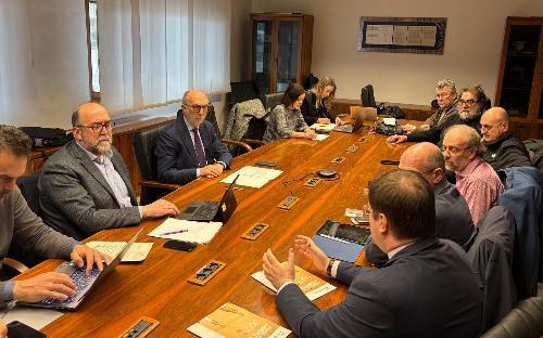 Riccardi con i direttori delle Caritas del Fvg