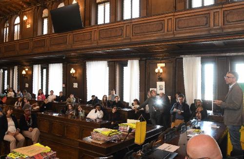 Un momento della cerimonia.