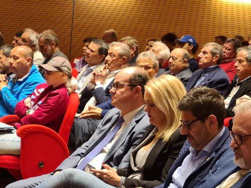 Anzil alla presentazione ufficiale della 22ª edizione del Torneo delle Nazioni, ospitata nel Teatro comunale di Gradisca d'Isonzo.