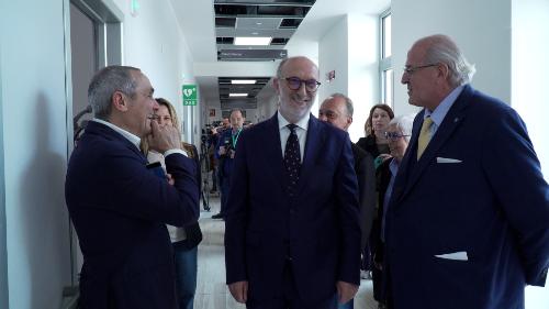 Una fase della cerimonia di oggi a Gorizia