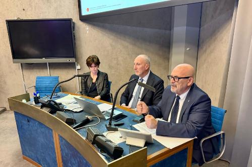 L'intervento dell'assessore ai Sistemi informativi Sebastiano Callari.