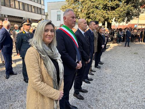 L'assessore regionale Cristina Amirante alla cerimonia a Pordenone