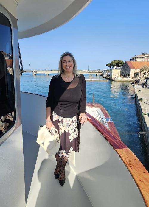 L'assessore Amirante a bordo del Delfno verde