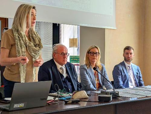 L'intervento dell'assessore regionale Cristina Amirante nel corso dell'incontro svoltosi a Gorizia