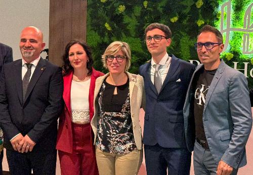 Un momento della cerimonia tenutasi a Gemona