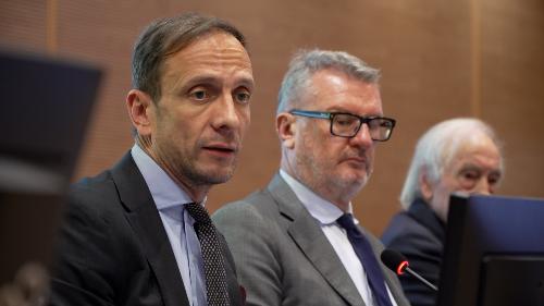 Fedriga e il moderatore Paolo Mosanghini (Gruppo Nem)