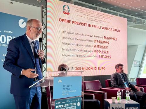 L'assessore Riccardi durante il suo intervento