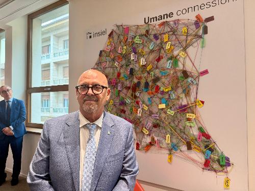 L'assessore Callari nella nuova sede di Insiel a Udine