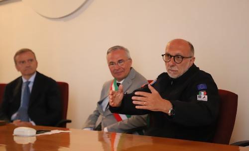Un momento della cerimonia svoltasi a Magnano in Riviera