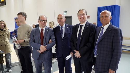 Un momento dell'inaugurazione del nuovo centro sportivo del rione di San Giovanni a Trieste