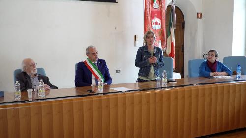 L'assessore Zilli all'evento la "La rinascita del paese", organizzato dal Comune di Venzone nell'ambito delle celebrazioni per il cinquantesimo anniversario del terremoto del 1976.