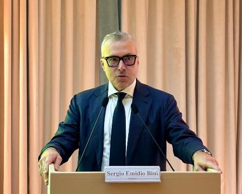 L'assessore Sergio Emidio Bini 