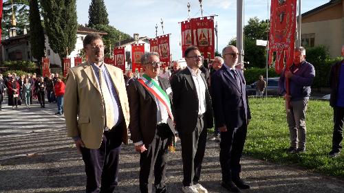 L'assessore Riccardi (primo a destra) assieme alle altre autorità