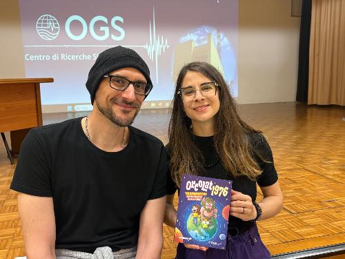 Gli autori del fumetto Francesca 'Fraffrog" Presentini e Stefano "The Sparker" Conte